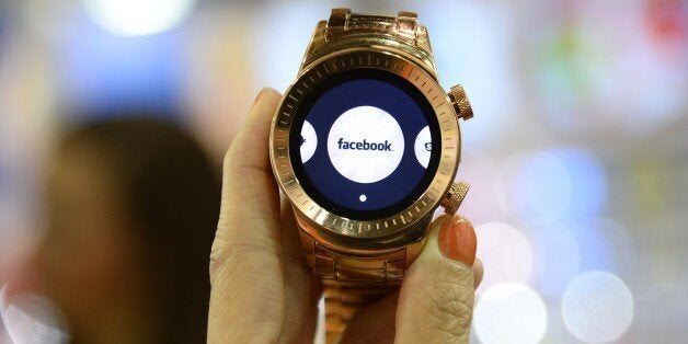 A Burg smartwatch is seen at the Consumer Electronics Show in Las Vegas Nevada January 7, 2015. The 3G touchscreen Burg smart watch combines fashion with functionality, allowing users to make and receive calls without being linked to a smart phone, and features a built-in SIM-card slot, video camera, micro SD card slot, Bluetooth and GPS. AFP PHOTO / ROBYN BECK (Photo credit should read ROBYN BECK/AFP/Getty Images)