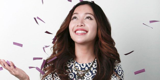 YouTube personality best known for her make-up demonstrations, Michelle Phan poses for a portrait on Tuesday, March 31, 2015 in New York. (Photo by Amy Sussman/Invision/AP)
