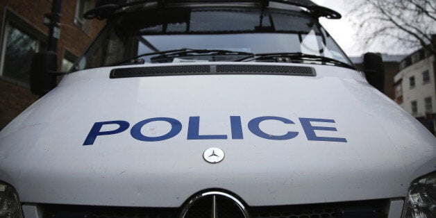 LONDON, ENGLAND - FEBRUARY 15: A Police Van parked outside Kennington Police Station on February 15, 2015 in London, England. (Photo by Dan Kitwood/Getty Images)