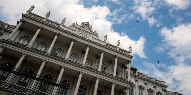 A view of the Palais Coburg Hotel, the venue of the nuclear talks in Vienna, Austria on June 28, 2015. Talks between Iran and major powers on finalising a historic nuclear deal will go beyond the June 30 deadline, a spokesman for the Iranian delegation in talks in Vienna said Sunday. AFP PHOTO / CHRISTIAN BRUNA (Photo credit should read CHRISTIAN BRUNA/AFP/Getty Images)