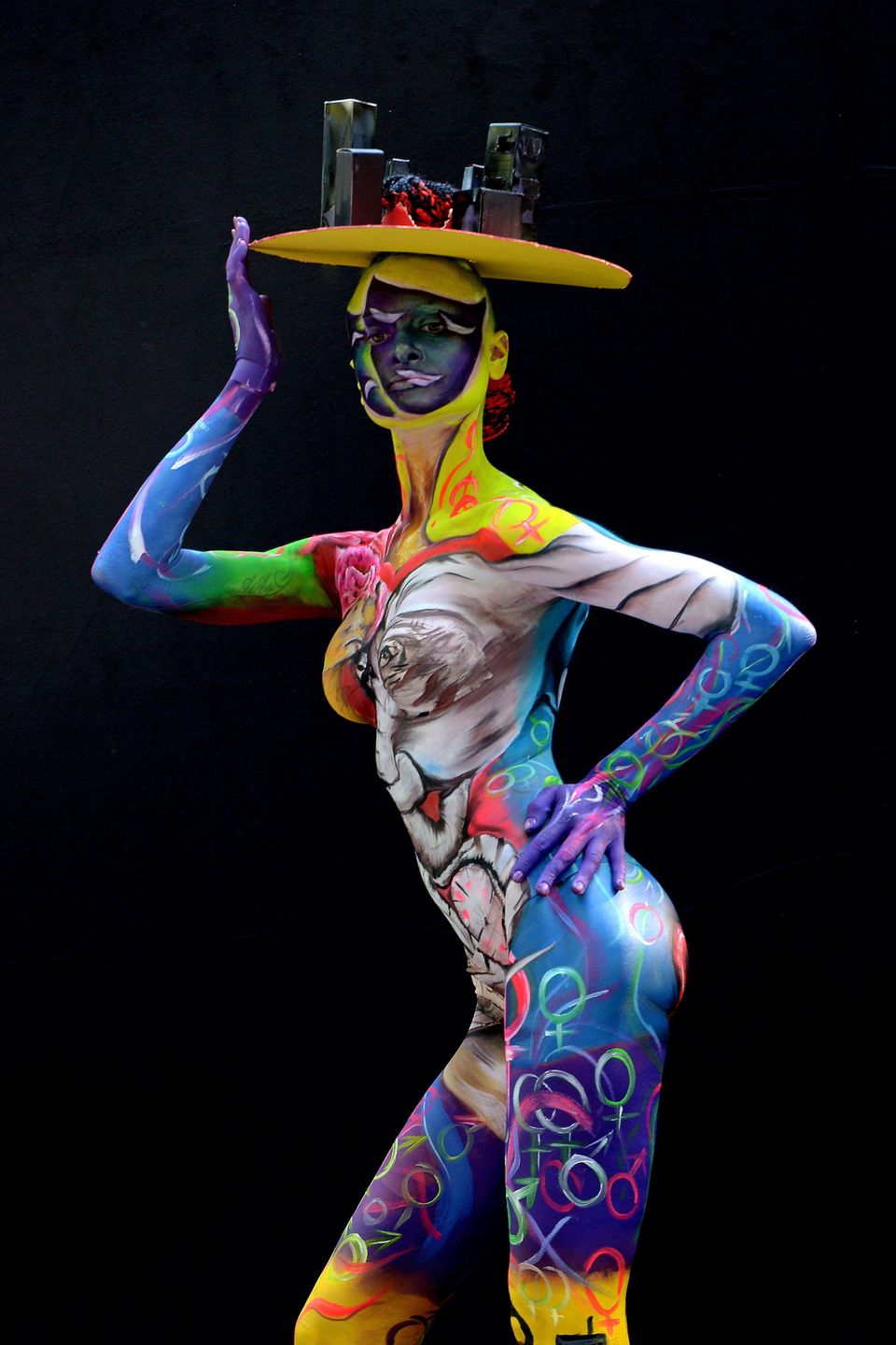Body painting festival.