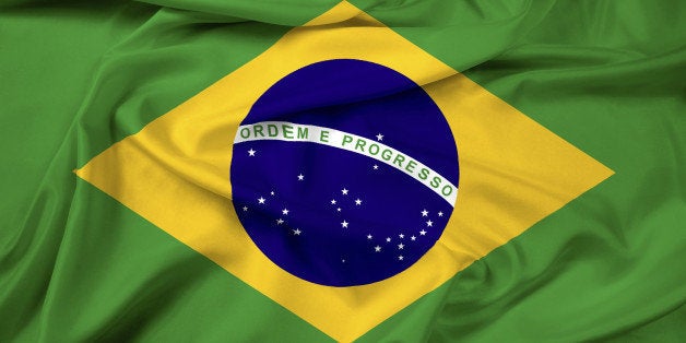 Waving Brazil Flag