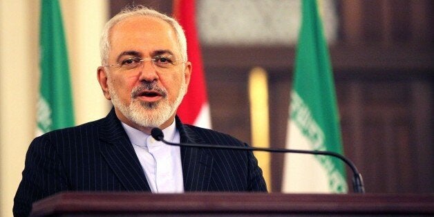 BEIRUT, LEBANON - AUGUST 11: Iran's Foreign Minister Mohammad Javad Zarif holds a press conference after meeting Prime Minist