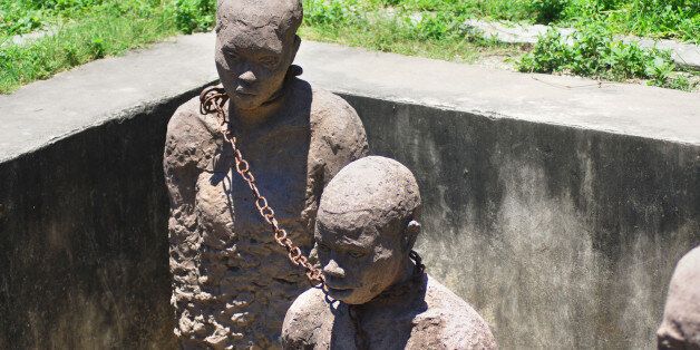 monument to slaves in zanzibar...
