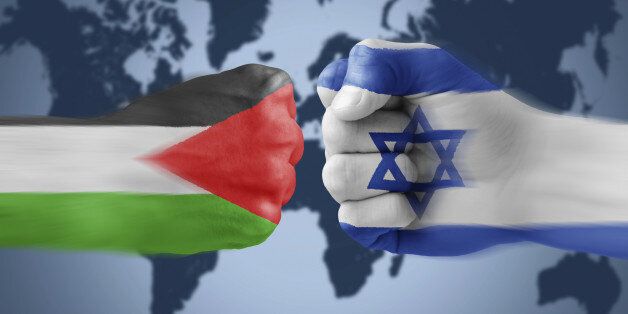 Israel x Palestine - boxing fists