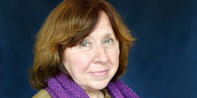 LYON, FRANCE - MAY 22: Russian writer Svetlana Alexievich poses during a portrait session held on May 22, 2014 in Lyon, France. (Photo by Ulf Andersen/Getty Images).