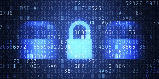 Computer security code abstract image. Password protection conceptual image.