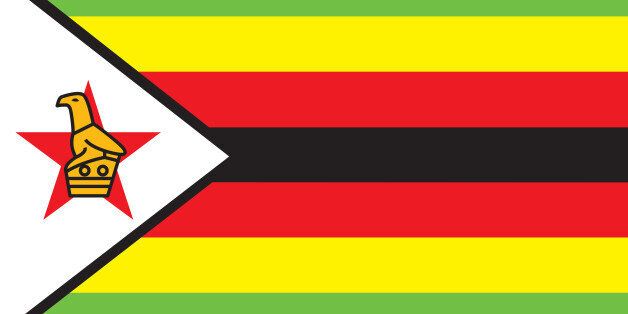 Illustration of the national flag of Zimbabwe