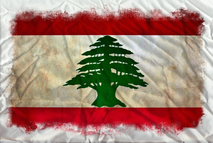 lebanon grunge flag