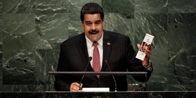 Venezuela's President Nicolás Maduro Moros addresses the 70th session of the United Nations General Assembly, at U.N. Headqu