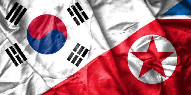 South and North Korea flag
