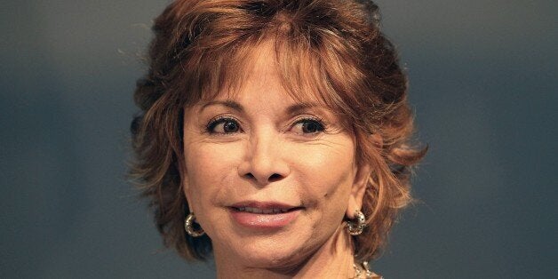 Chilean-American writer Isabel Allende is pictured at the Book Fair in Frankfurt am Main, western Germany, October 15, 2015. AFP PHOTO / DANIEL ROLAND (Photo credit should read DANIEL ROLAND/AFP/Getty Images)