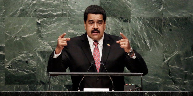Venezuela's President Nicolás Maduro Moros addresses the 70th session of the United Nations General Assembly, at U.N. Headqu