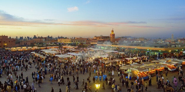 Jemaa el Fna square in Marrakech, Morocco