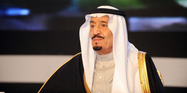 Saudi Defence Minister Prince Salman bin Abdul Aziz looks on during the King Faisal International prize awards ceremony held in Riyadh on March 6, 2012. AFP PHOTO/FAYEZ NURELDINE (Photo credit should read FAYEZ NURELDINE/AFP/Getty Images)