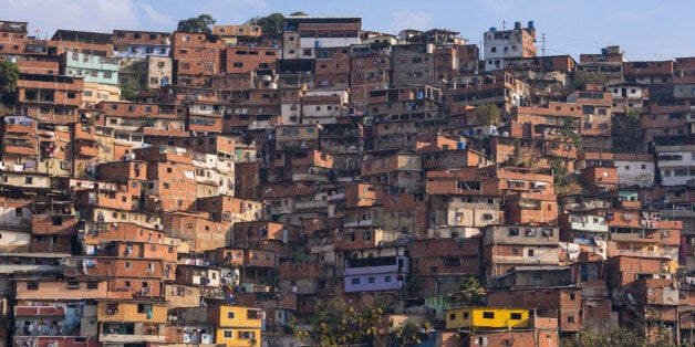 Barrios, slums of Caracas on the hillside