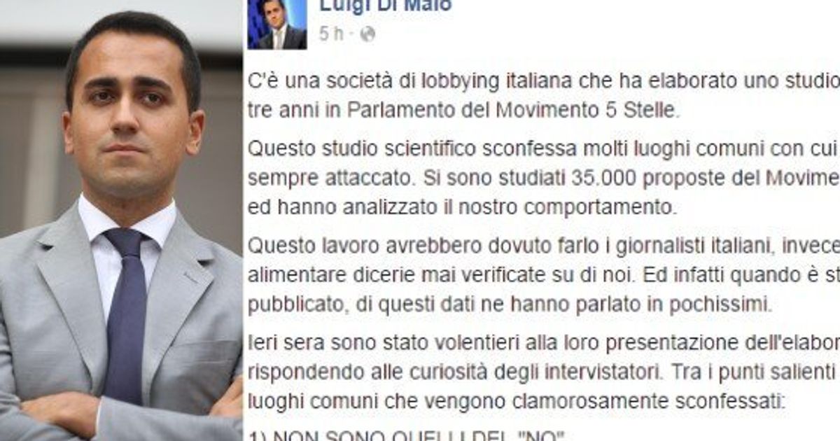 La Gaffe Di Luigi Di Maio Su Facebook Sulla Lobby Dei Malati Di Cancro Poi Si Scusa Il Pd Attacca Schifo L Huffpost