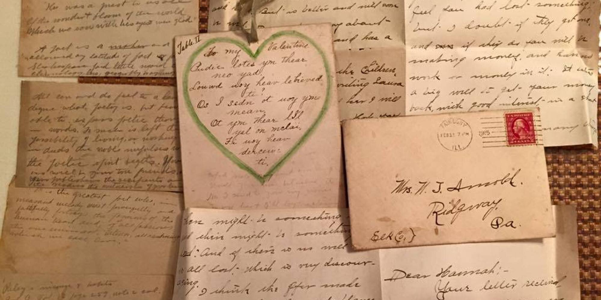 Романтичные старинные письма мужу