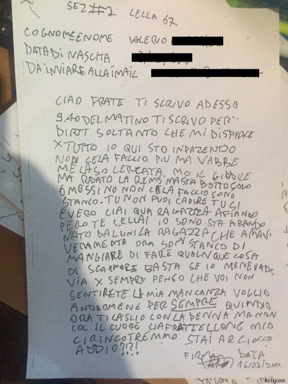 Si Suicida Nel Carcere Di Regina Coeli In Una Letterata Al Fratello Racconta Il Suo Strazio Qui Sto Impazzendo L Huffpost