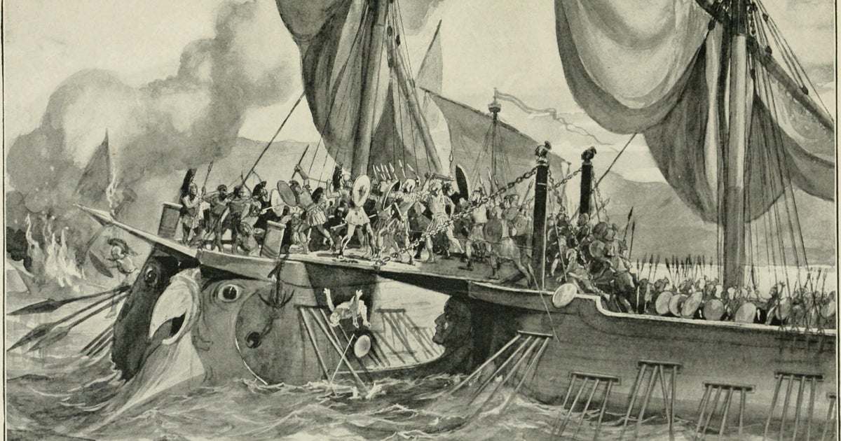Anticamente Montato Sulla Prua Delle Navi