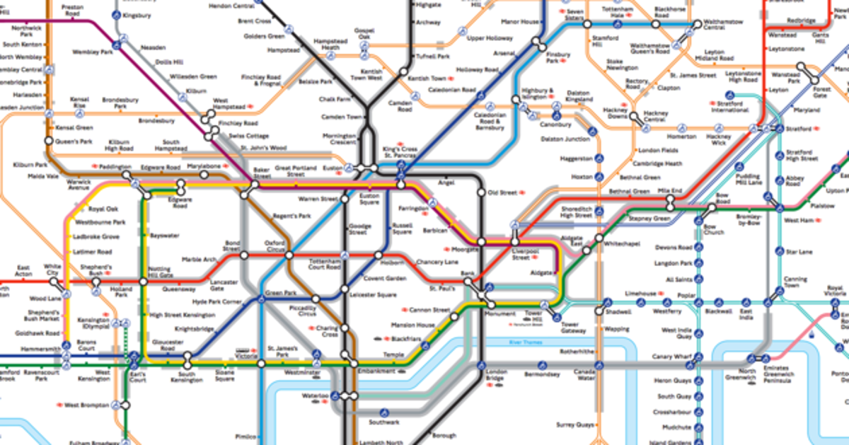 Cartina E Mappa Della Metropolitana Di Londra