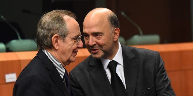Moscovici lancia la candidatura di Padoan alla presidenza dell'Eurogruppo: 