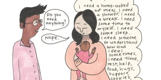 Questi Fumetti Descrivono La Battaglia Silenziosa Della Depressione E Dell Ansia Post Partum L Huffpost