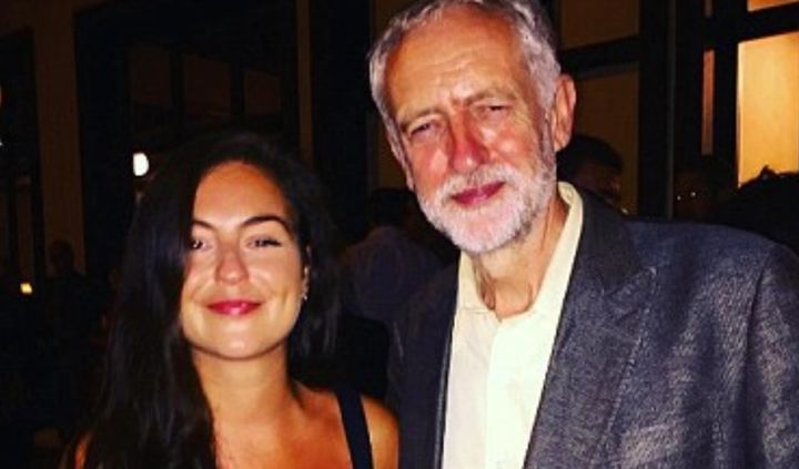 Laura Murray with Jeremy Corbyn.