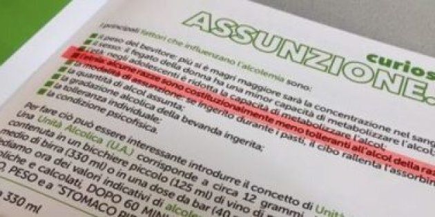 Educazione Civica A Treviglio La Razza Bianca Sopporta Meglio L Alcol E Gli Opuscoli Finiscono Al Macero L Huffpost