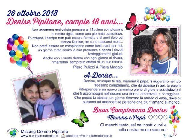 Auguri Denise Ovunque Tu Sia Torna Presto La Famiglia Pipitone Scrive Una Lettera Per I 18 Anni Della Figlia L Huffpost