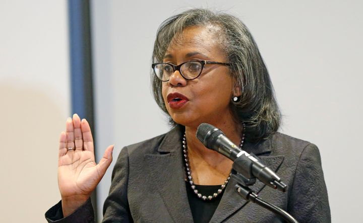 Law professor Anita Hill said Thursday she would only be satisfied with Biden