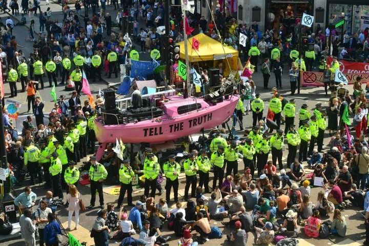 Triumph for Extinction Rebellion as protests spark huge surge in ‘climate change’ web traffic.