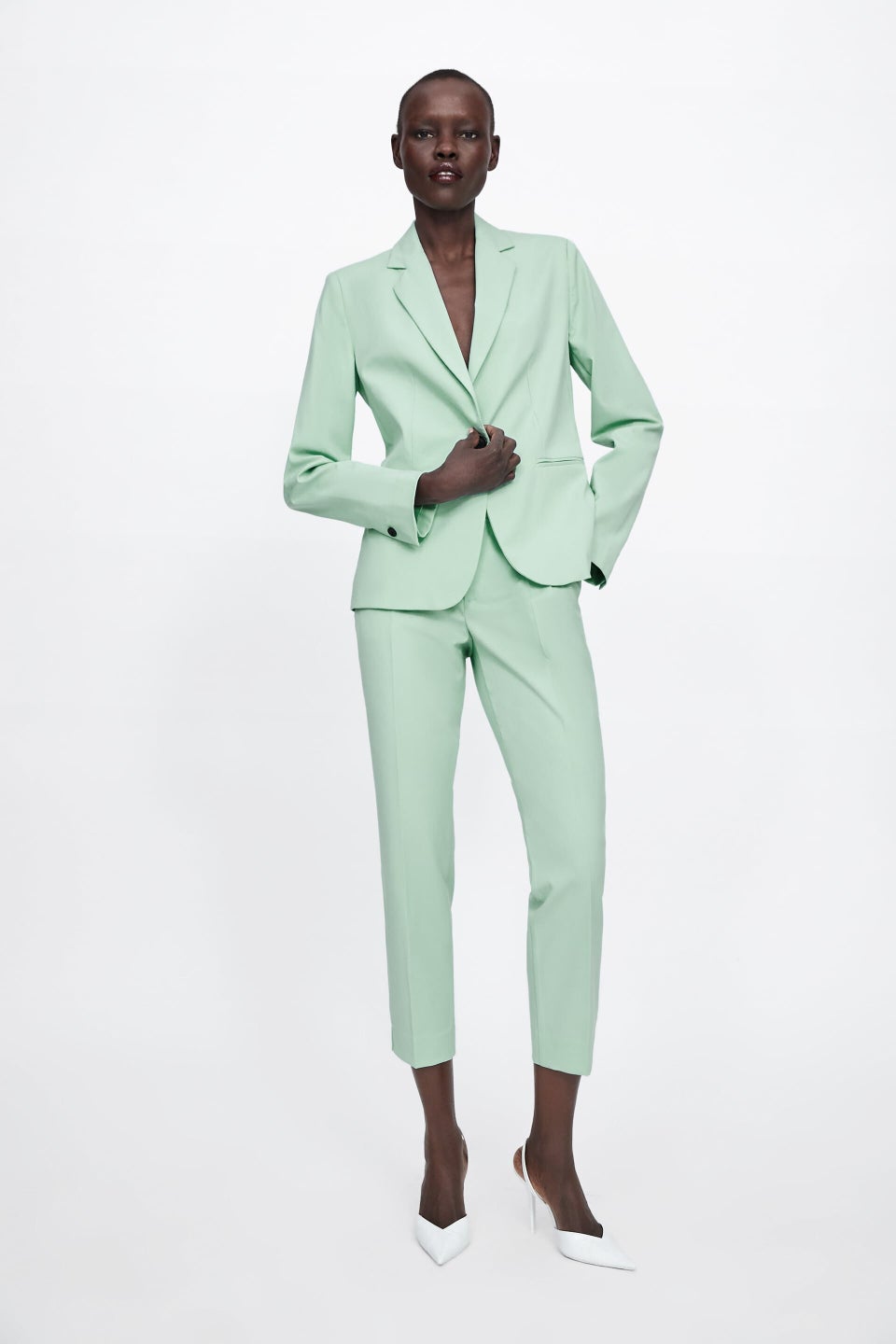 Mint green womens outlet suit