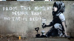Un Banksy écolo découvert à