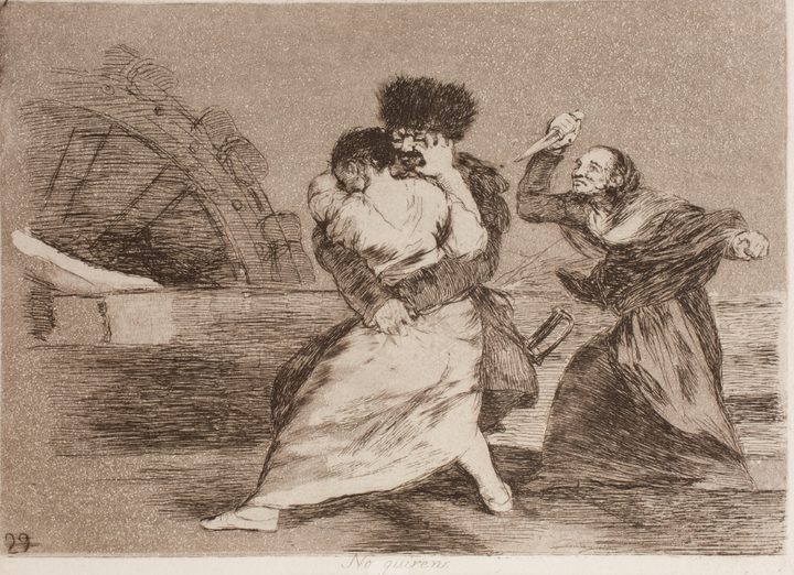 'No quieren', de Francisco de Goya.