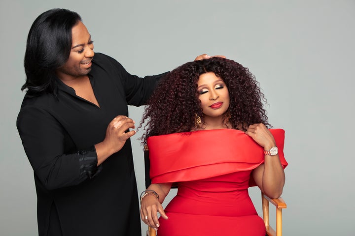 Chaka Khan with longtime manager and stylist George Robert Fuller.