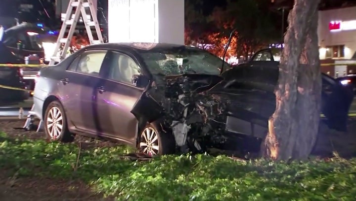 A driver rammed into eight pedestrians Tuesday at an intersection in Sunnyvale, California.