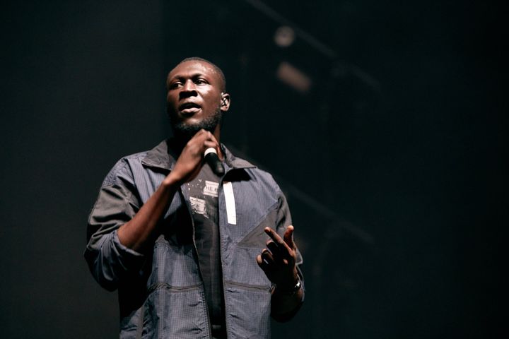 Stormzy live on stage last year