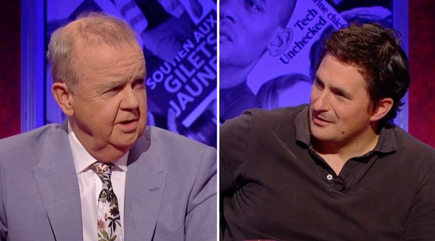 Ian Hislop demanded Johnny Mercer, the MP for Plymouth West, justify an £85,000 a year second job...