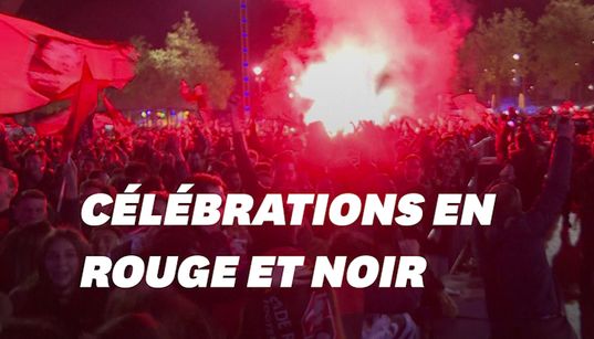 Les supporters rennais ont célébré la victoire comme il se