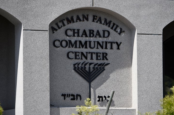 An exterior view of the Altman Family Chabad Community Center at the Chabad of Poway Synagogue in Poway, California. A 60-year-old woman died in a shooting at the synagogue on Saturday.