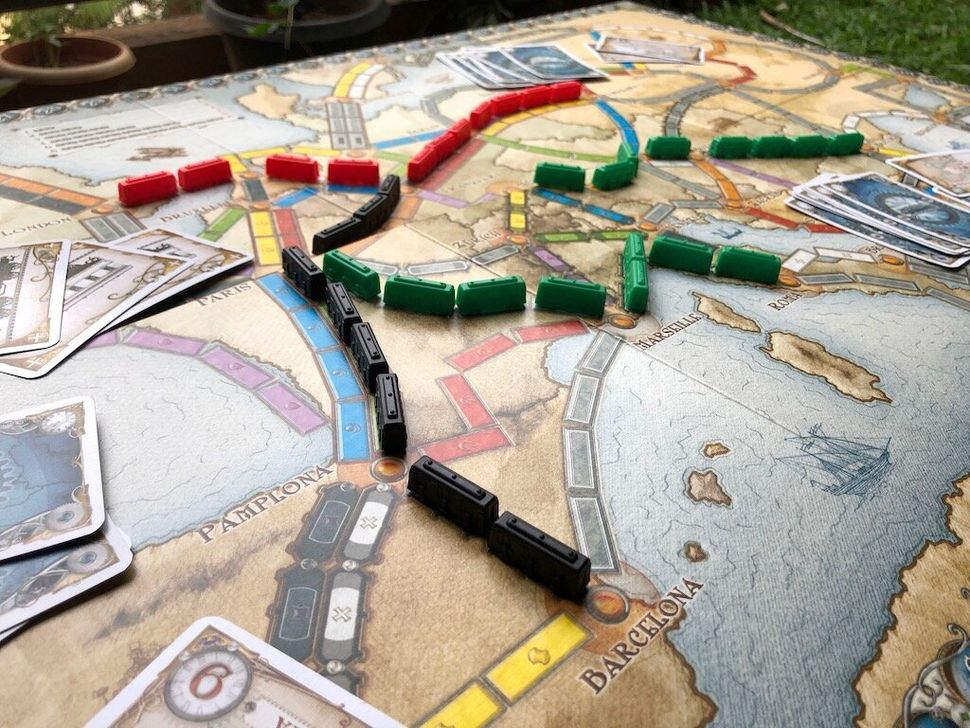 With its various tokens and carriages, and beautiful map, this game is great to have around just to look at and kids and adults will both love it.