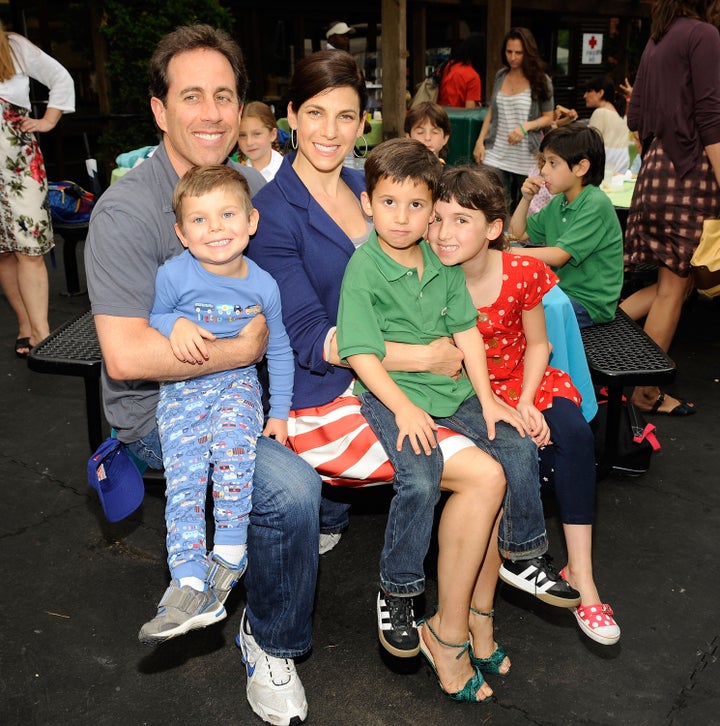 The Seinfeld family at an event in Central Park in 2009. 