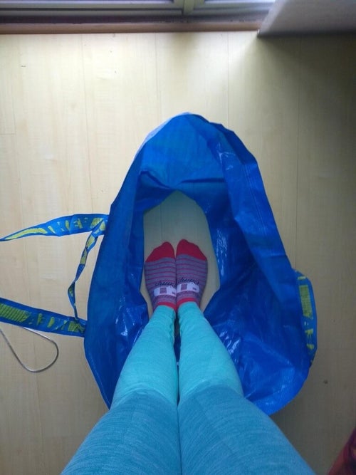 This Bride's Ikea Shopping Bag Hack Can Help You Pee In A Wedding Dress |  HuffPost Life