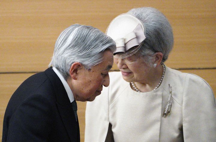Japan's Emperor Akihito and Empress Michiko.