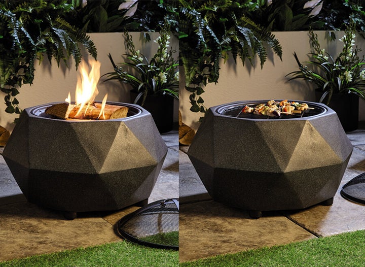 Aldi S 49 99 Garden Fire Pit Can Also Be Used As A Bbq That S