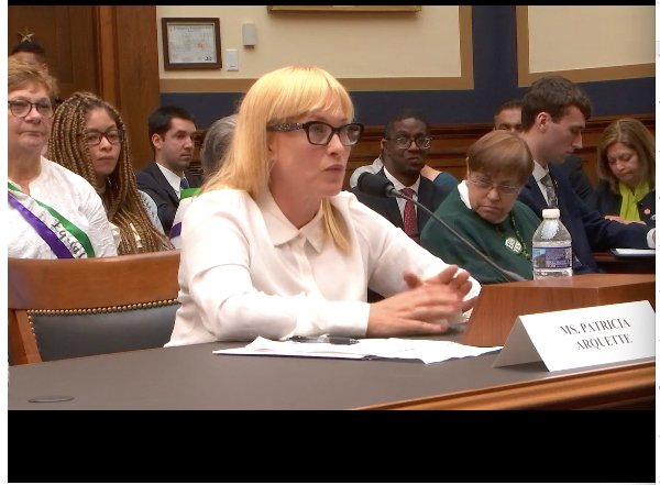 Actress and activist Patricia Arquette spoke before the House Judiciary Committee on Tuesday in support of the Equal Rights Amendment.