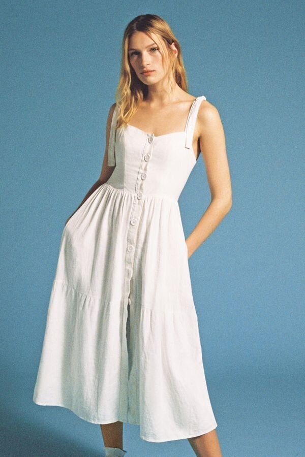 White Linen Dress Under $100