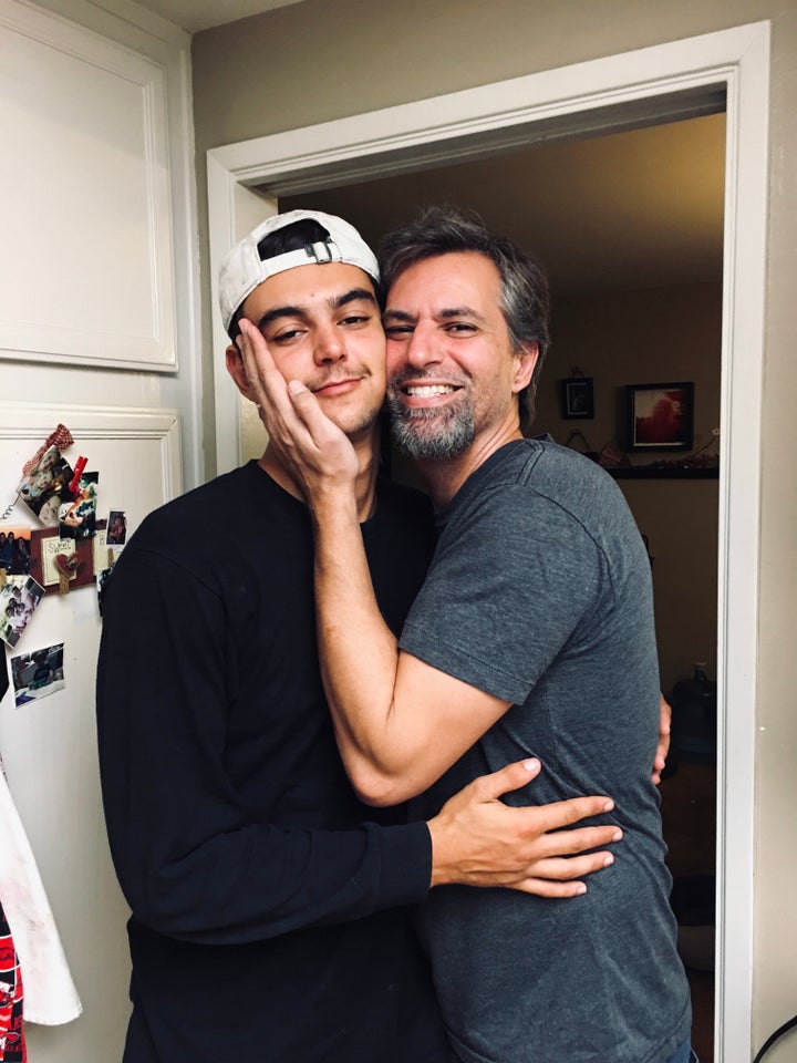 Josh with his baby, AJ.