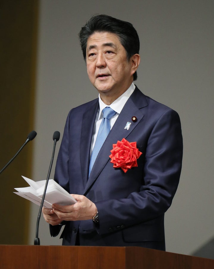 安倍晋三首相（写真は4月10日の天皇陛下即位30年を祝う「感謝の集い」）